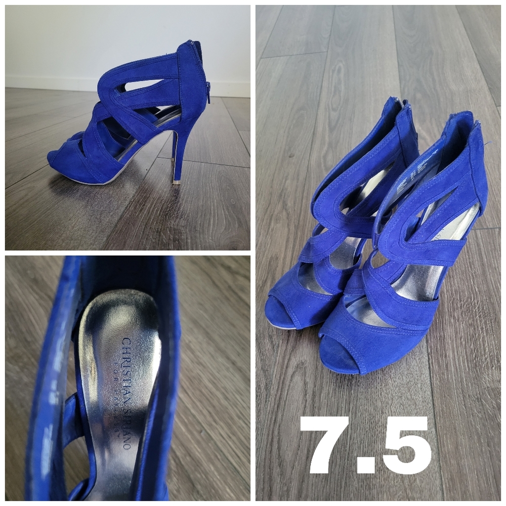 Royal Blue Christian Siriano Heels